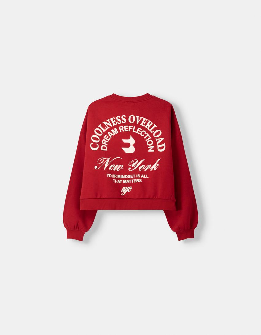 Bluza z nadrukiem-Czerwony-1