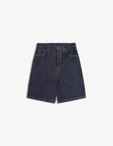 Baggy denim Bermuda shorts — Navy 5