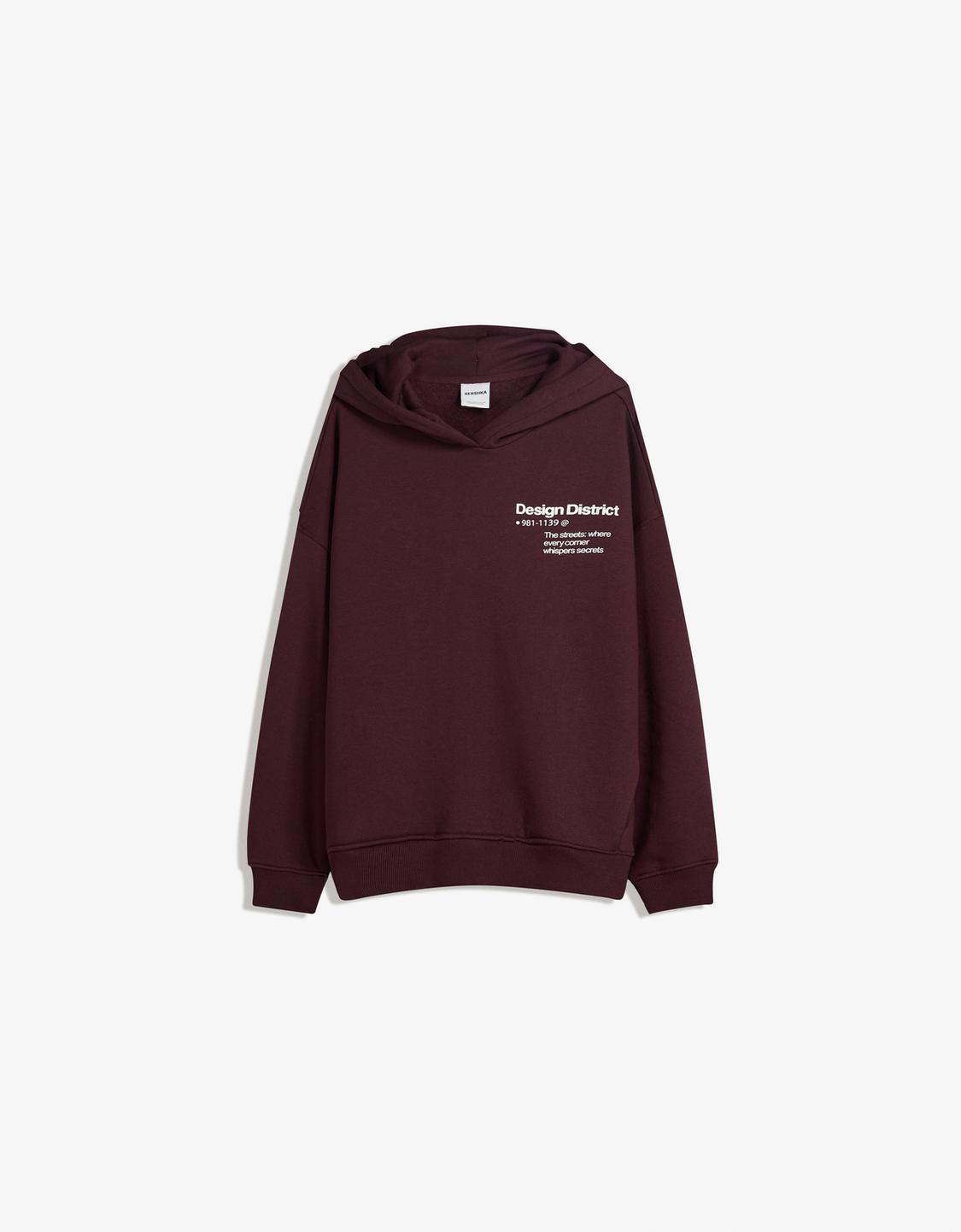 Printed hoodie