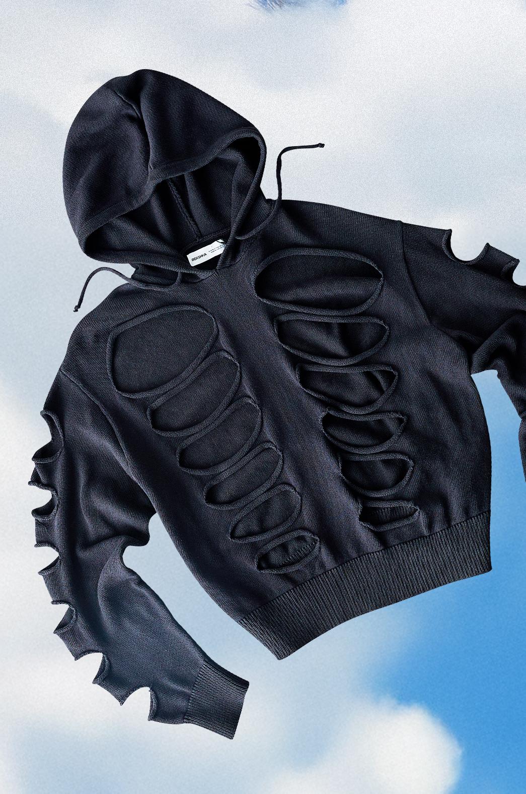 CA7RIEL & Paco Amoroso ripped hoodie