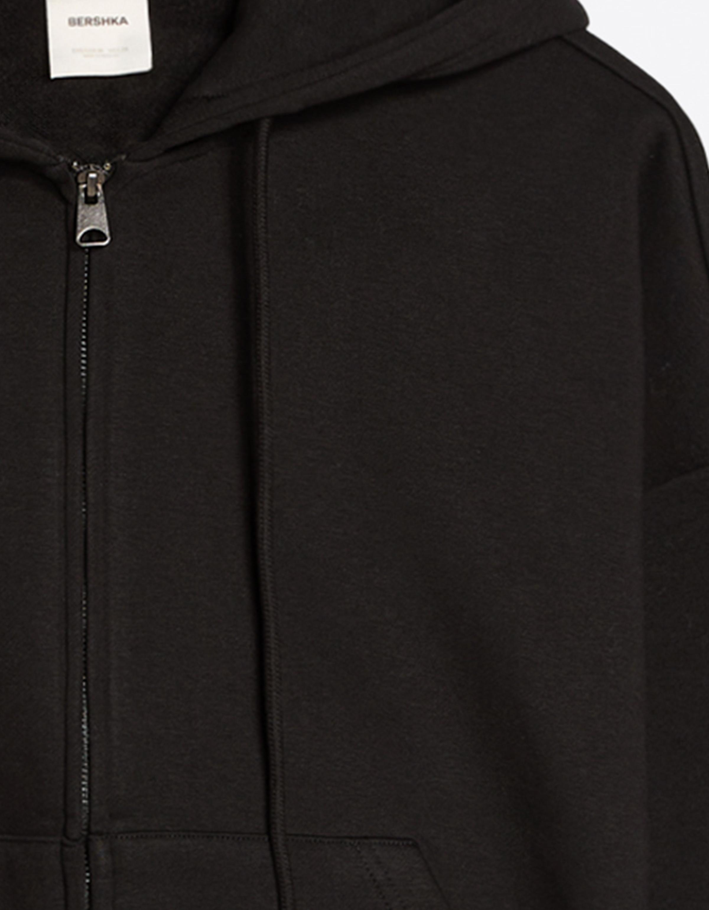 Zip-up hoodie — Black