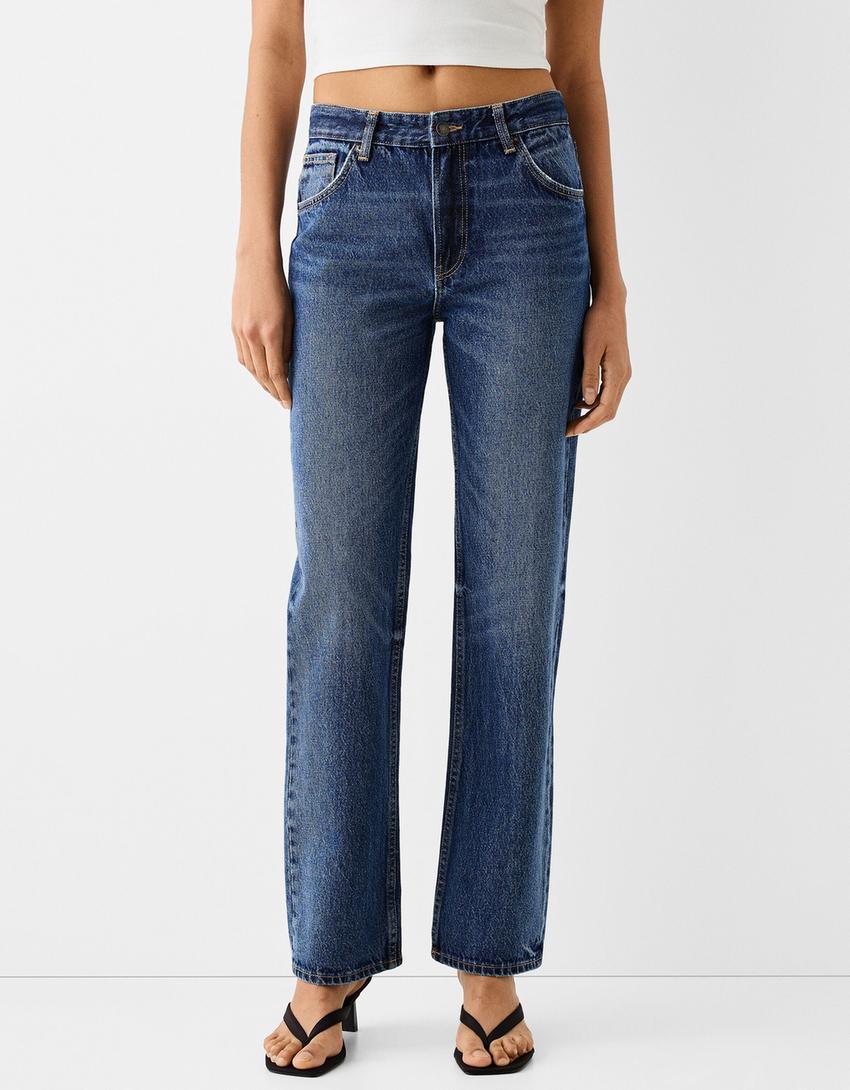 Jean straight-Bleu-1
