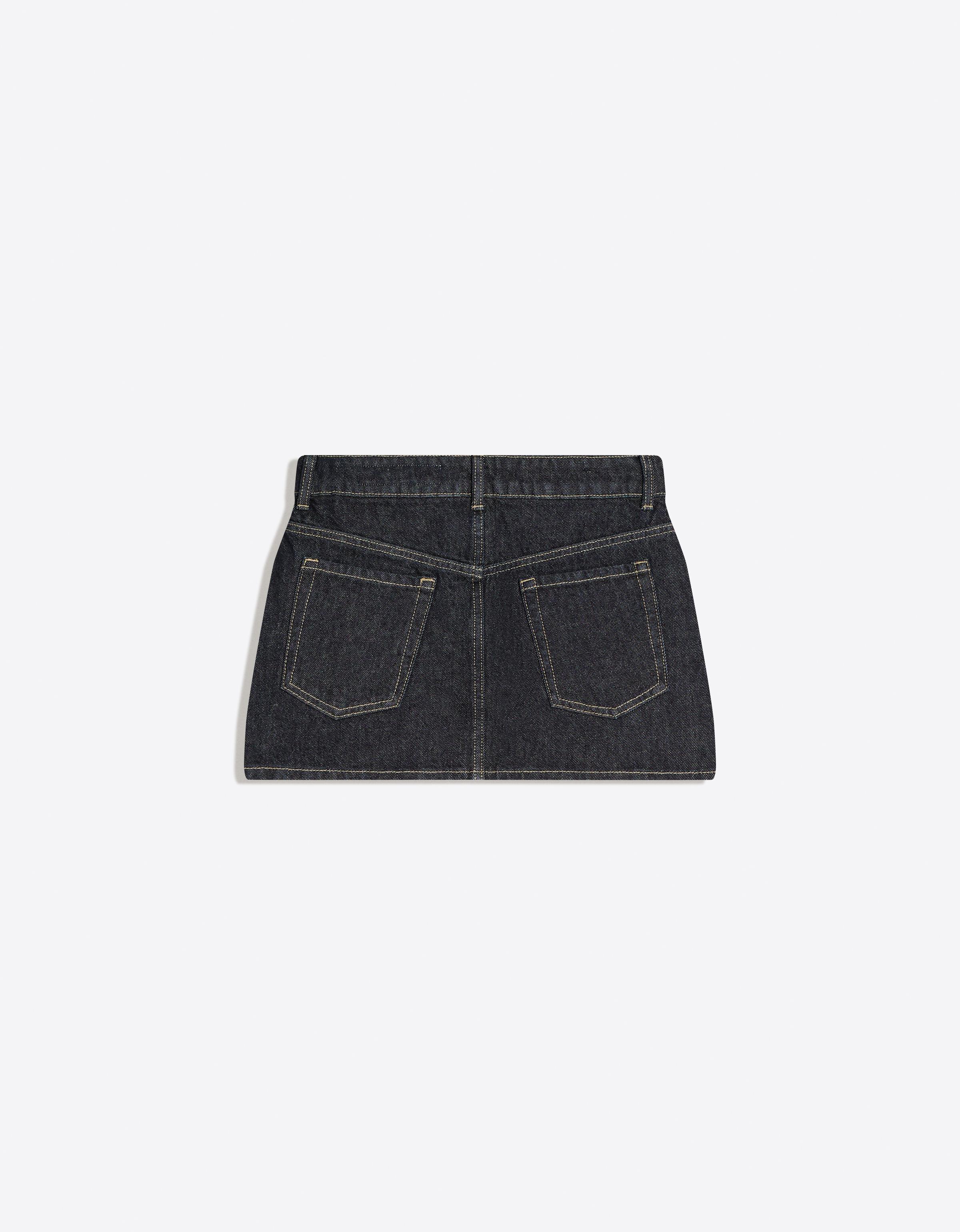 Denim mini etek - Görsel 3