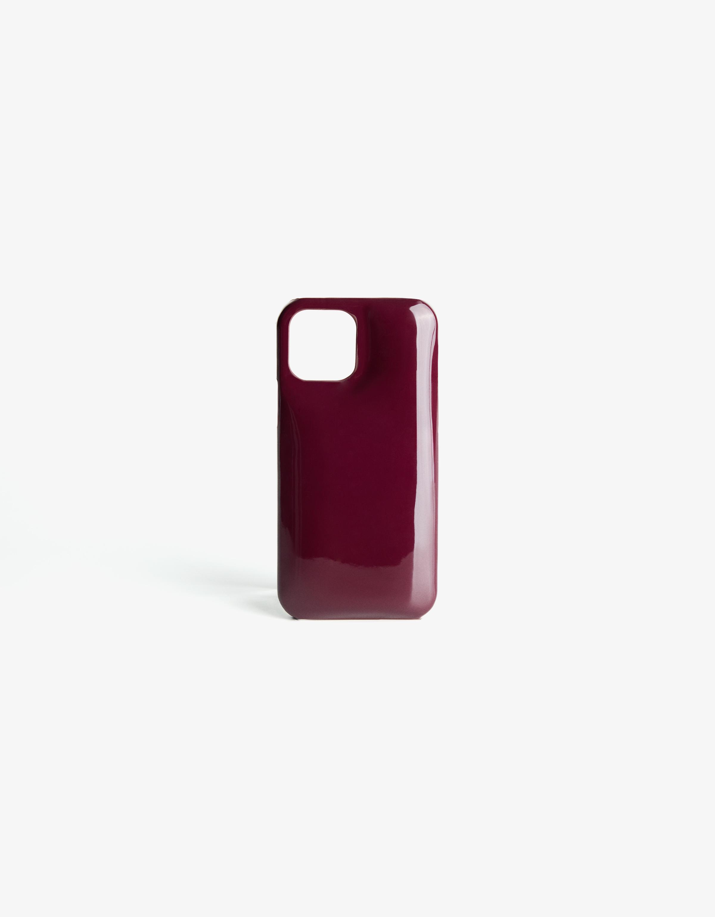 Bershka Gesteppte Handytasche Damen Iphone 14 Pro Max Bordeaux