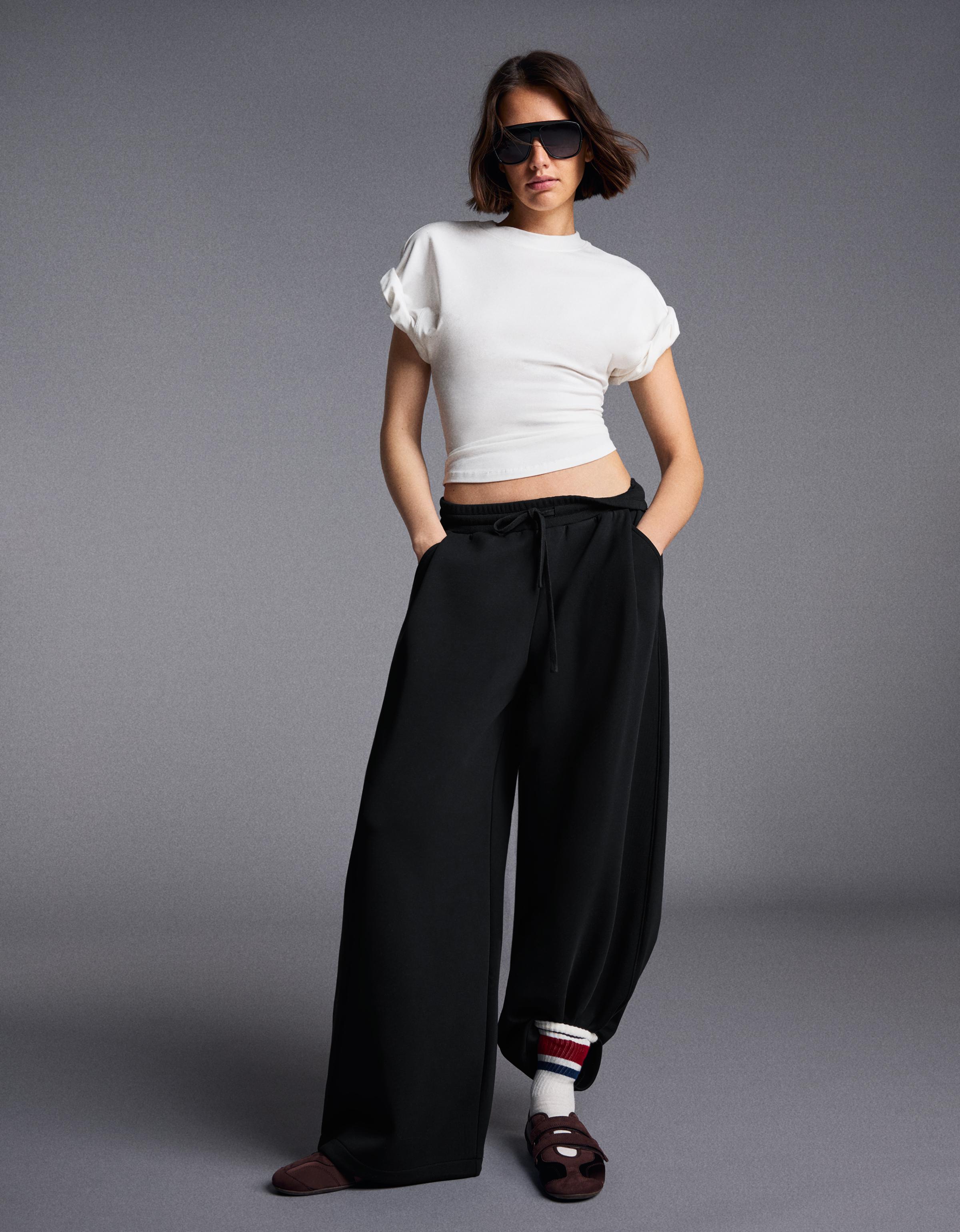 Barrel trousers — Black