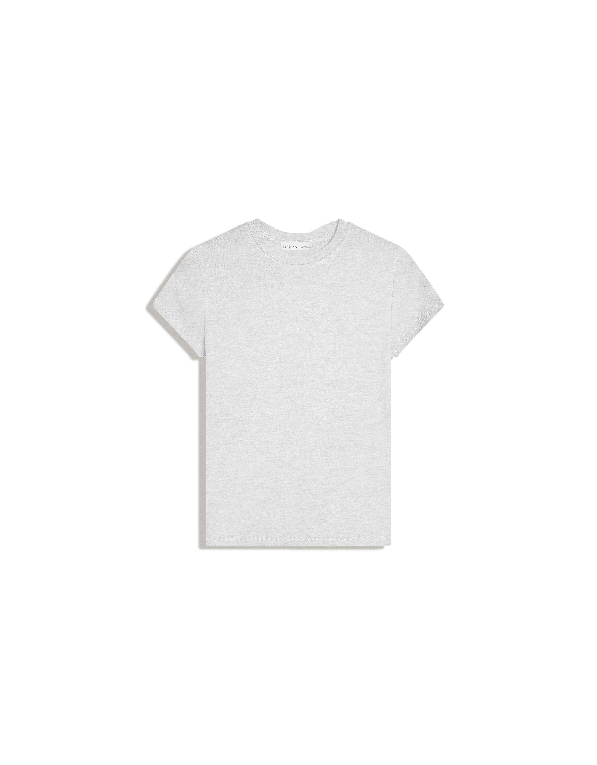 Short sleeve round neck T-shirt — Grey