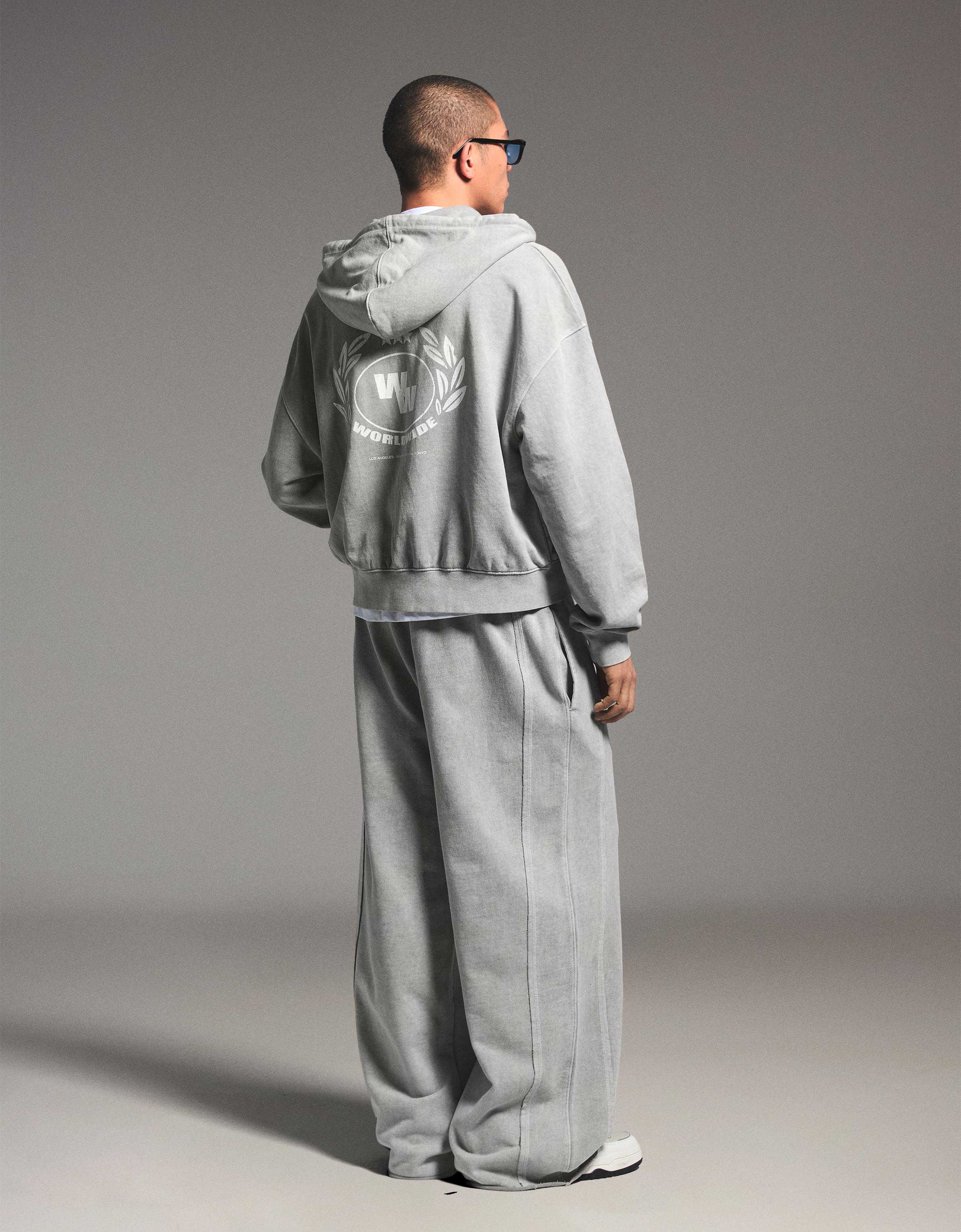 Bershka Super baggy fit pantolon görsel 6