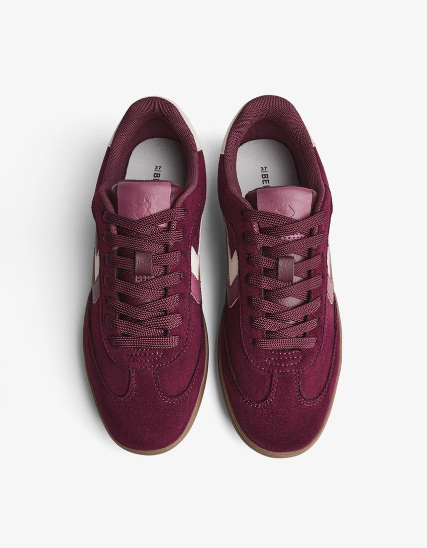 Retro-Sneaker-Granatrot