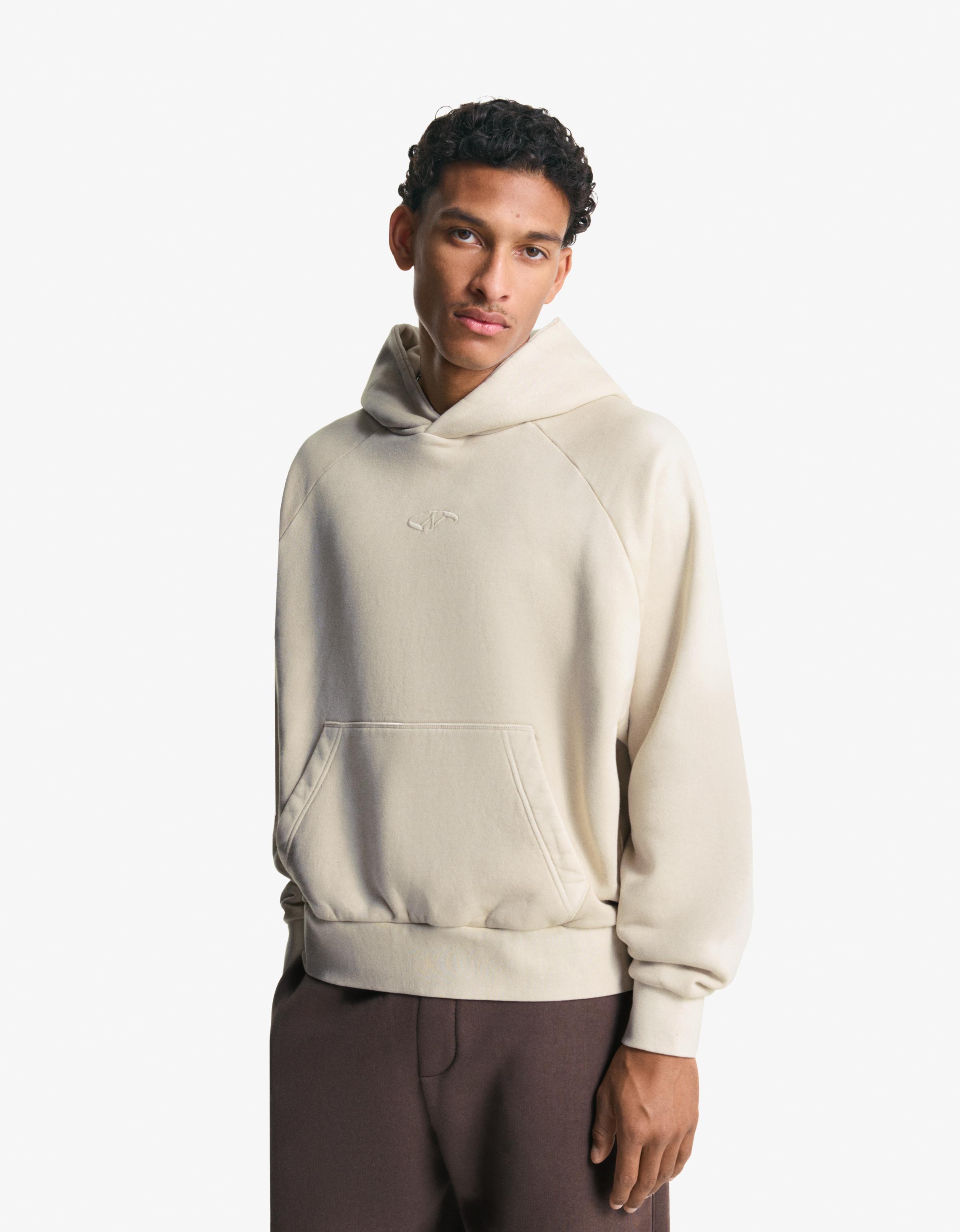 Bershka Boxy-Hoodie Herren Xs Sandfarbe