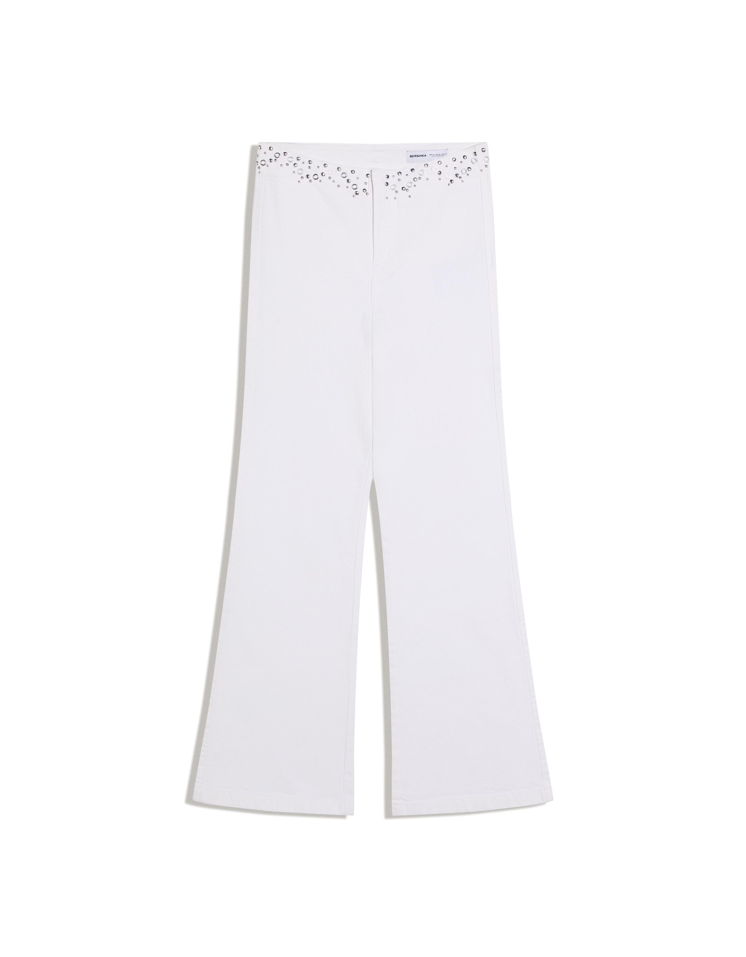 Zımba detaylı bel pantolon - Görsel 28