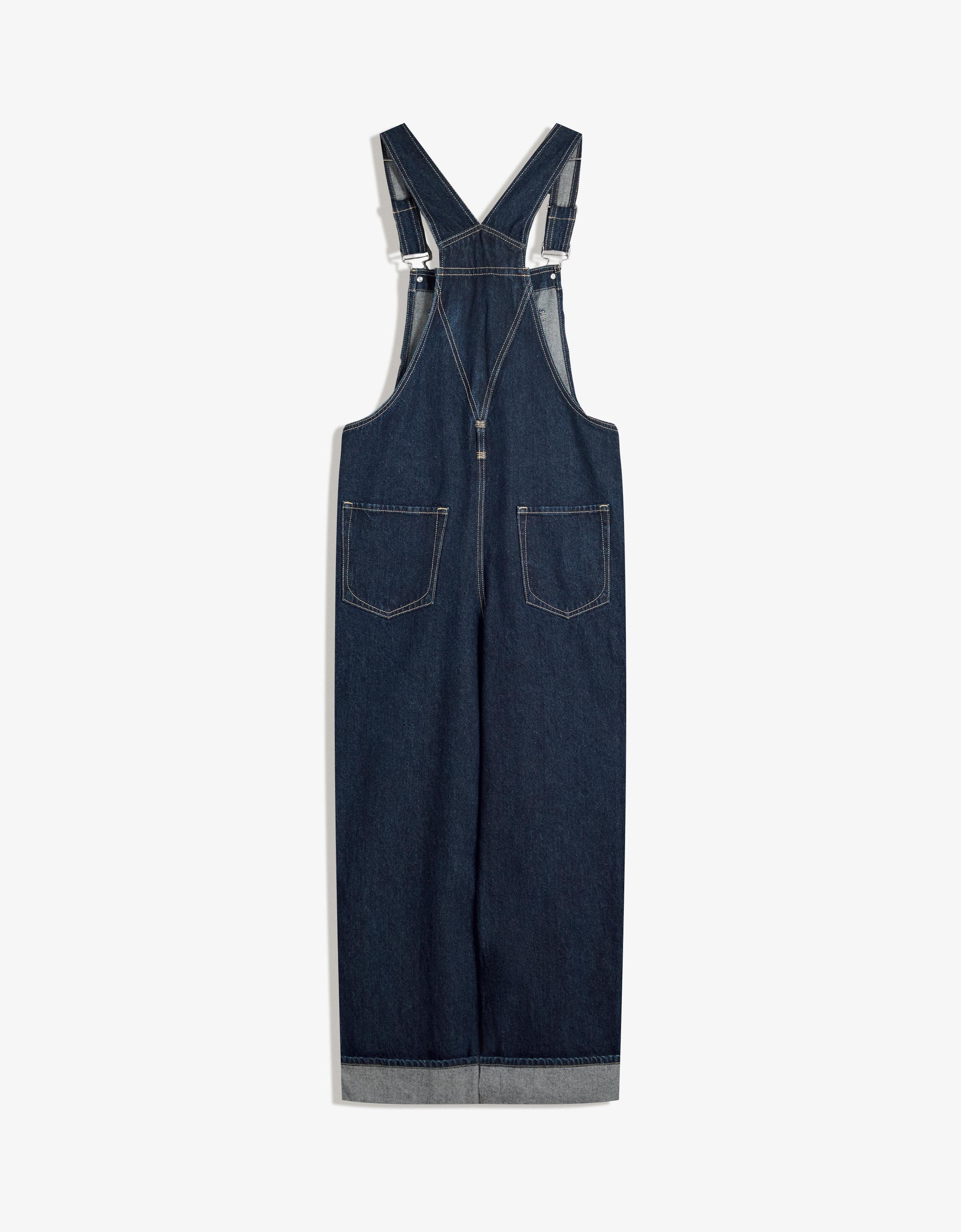 Oversize denim jumpsuit with straps - Dresses and jumpsuits