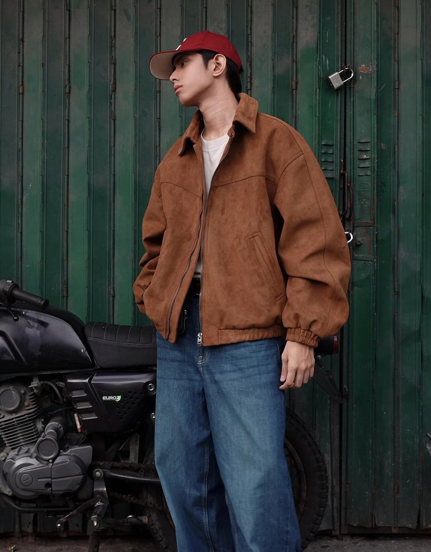 Jeans super baggy fit-Vert