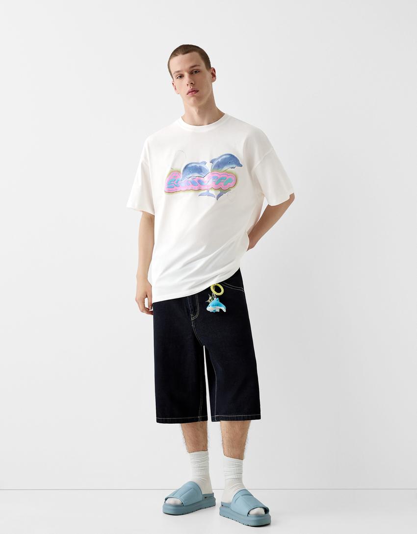 Bermuda jort BERSSSHKA X SSSTUFFF fil multicolore-Marine-1