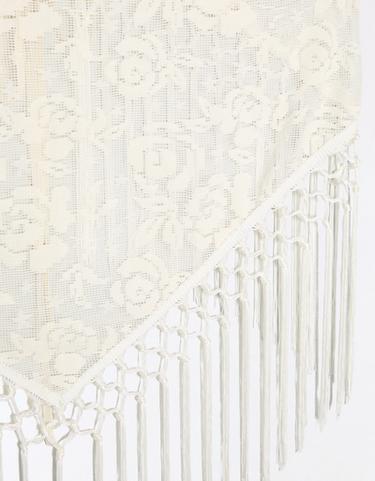 Fringed upholstery overskirt — Cream 4