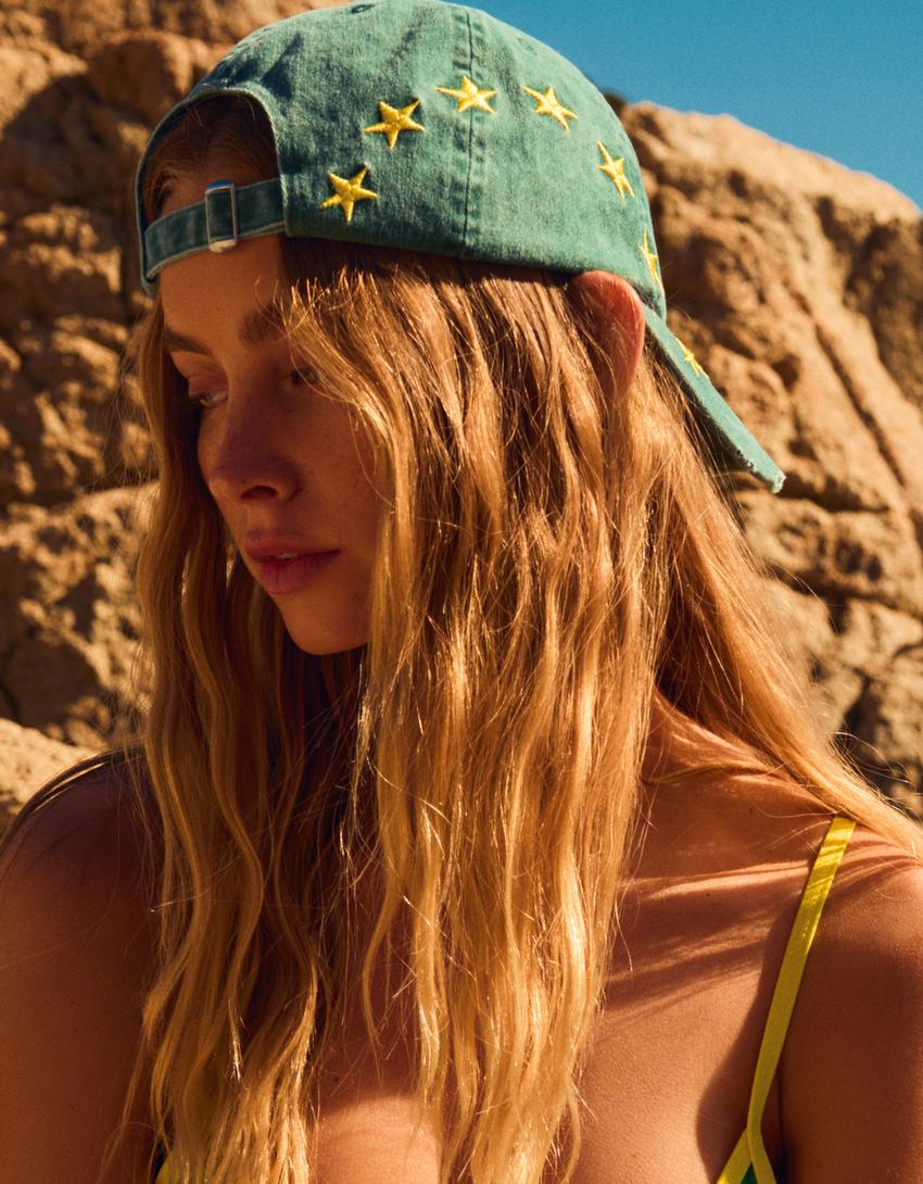 Brazil embroidered cap-Green