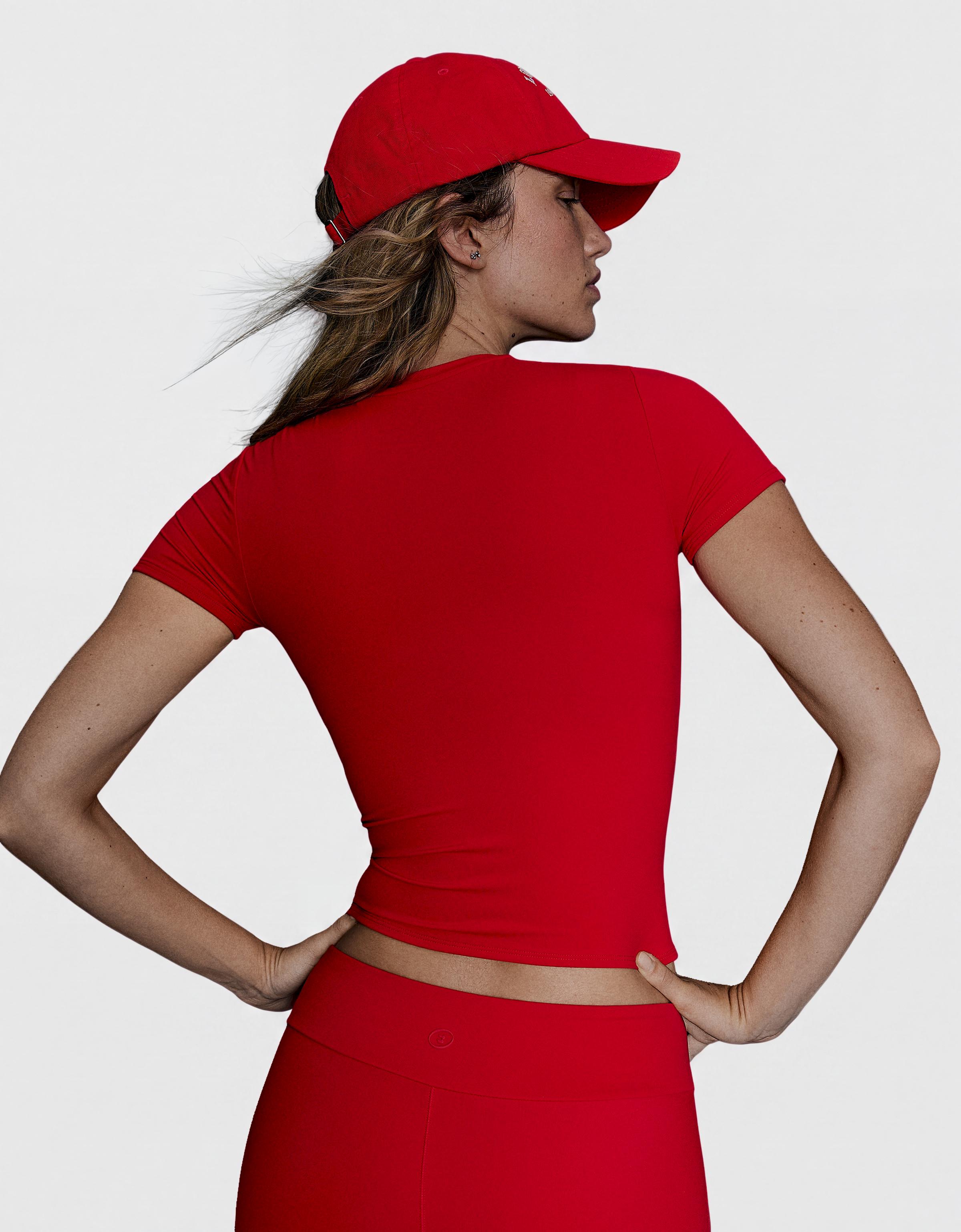 Short sleeve technical T-shirt Breathable & Quick Dry — Red