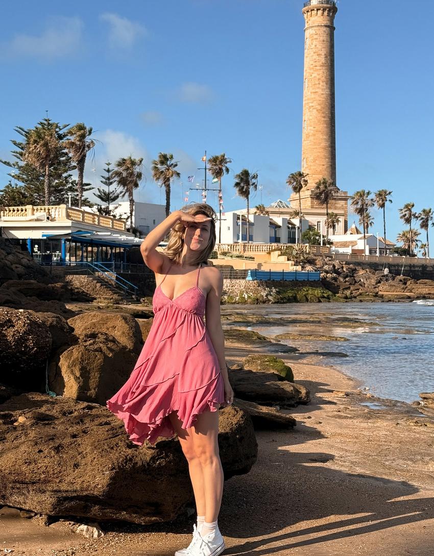 Vestido mini volantes-Rosa-2