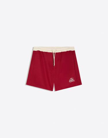 Short patch Bermuda shorts — Burgundy 5
