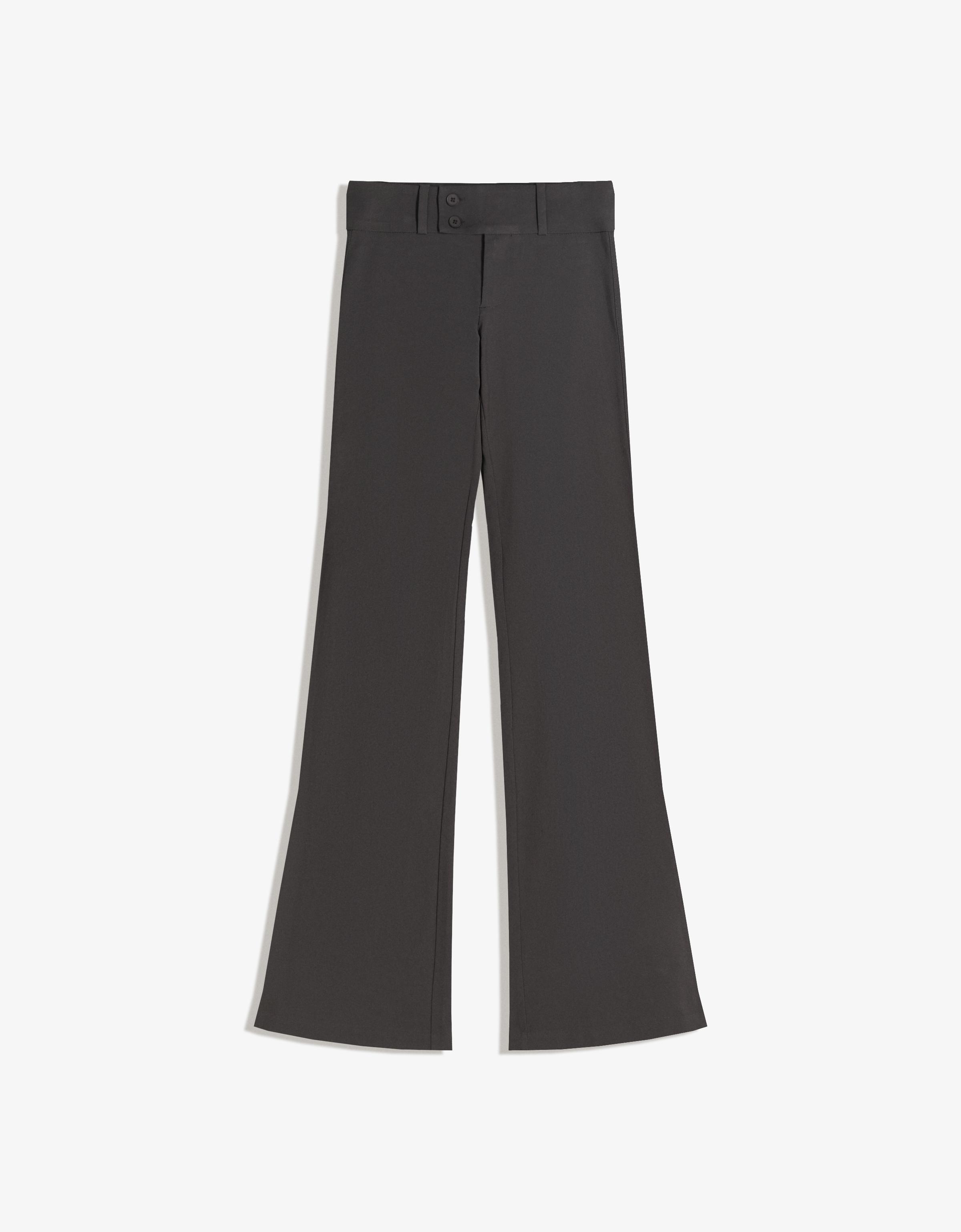 Bengaline flared trousers — Grey