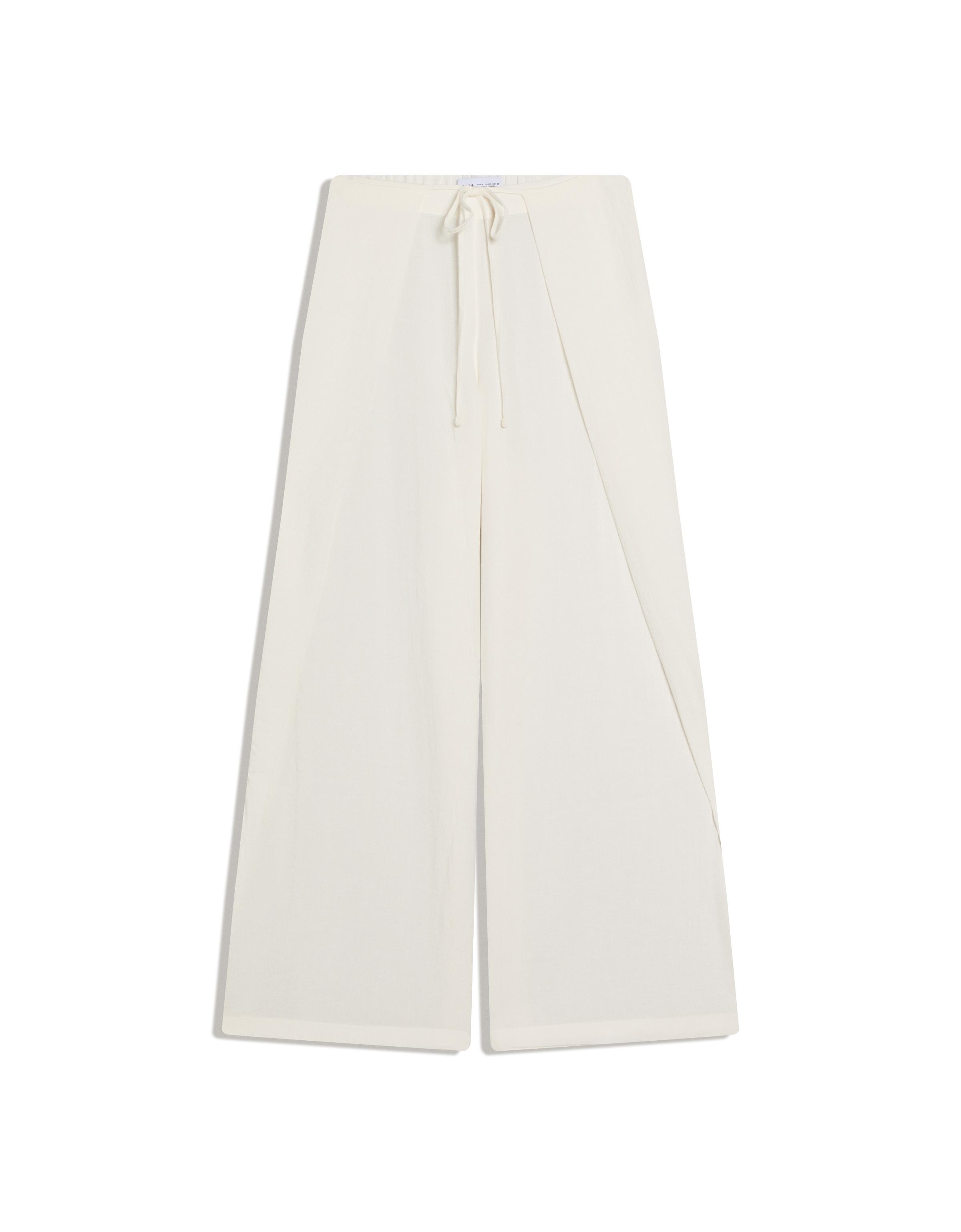 Rustik pilili geniş paça pantolon - Görsel 49