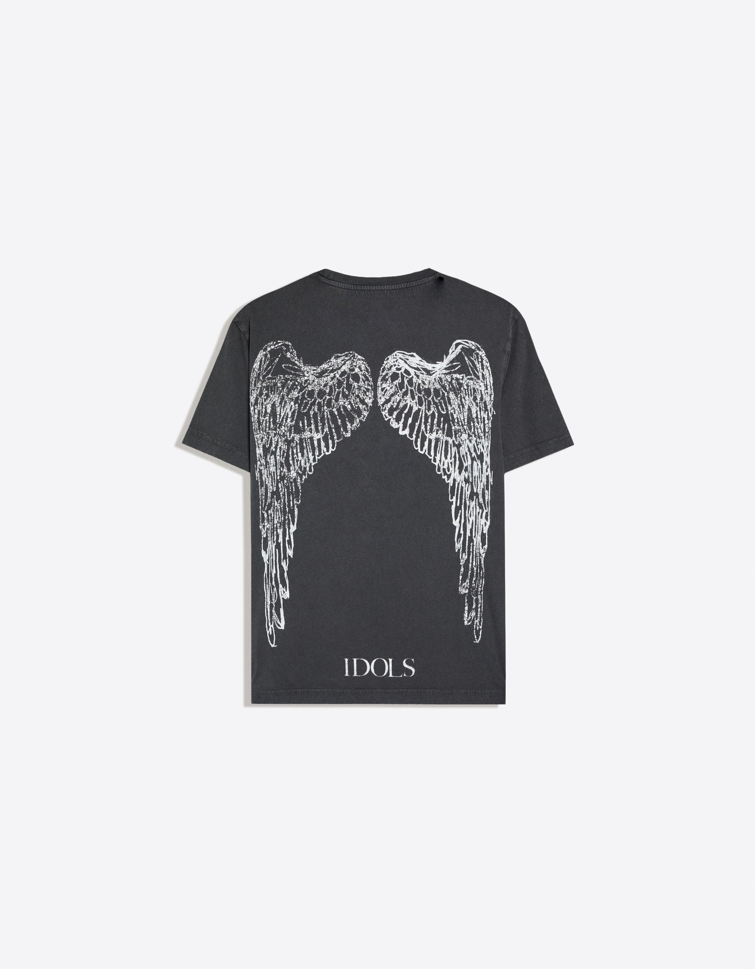 Short sleeve YUNGBLUD print T-shirt — Black