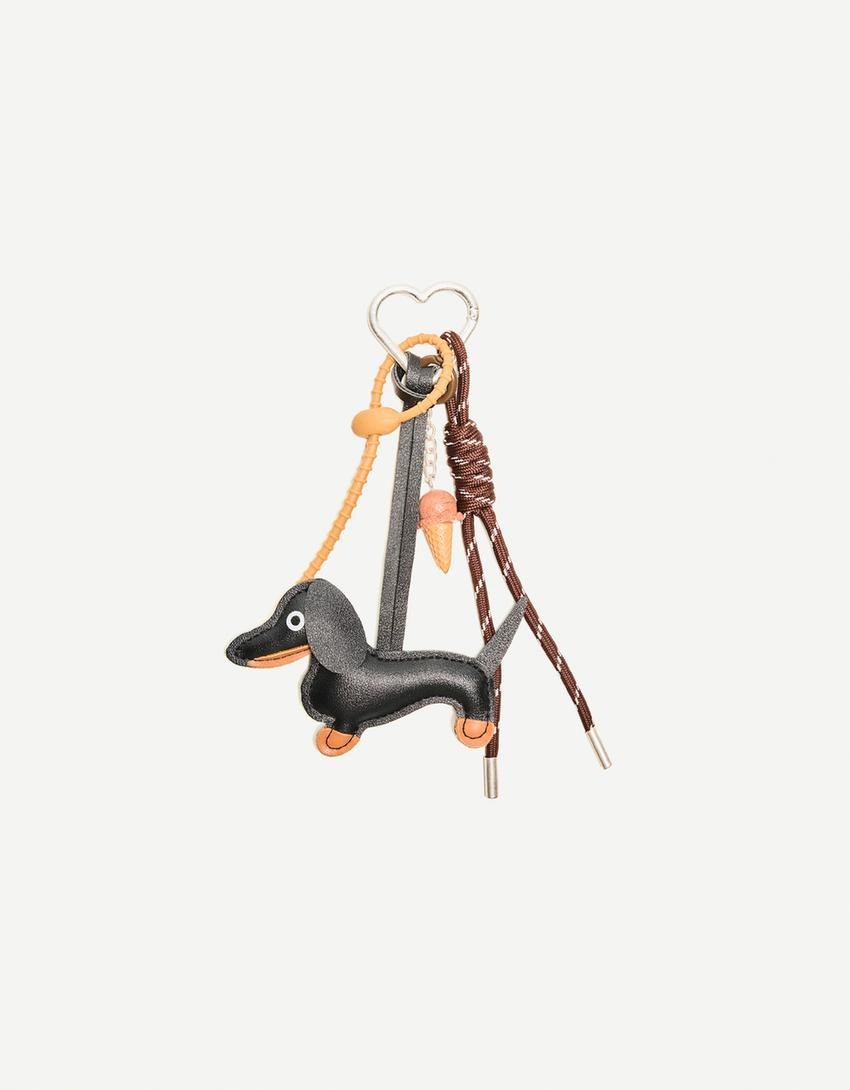 Llavero perrito-Negro