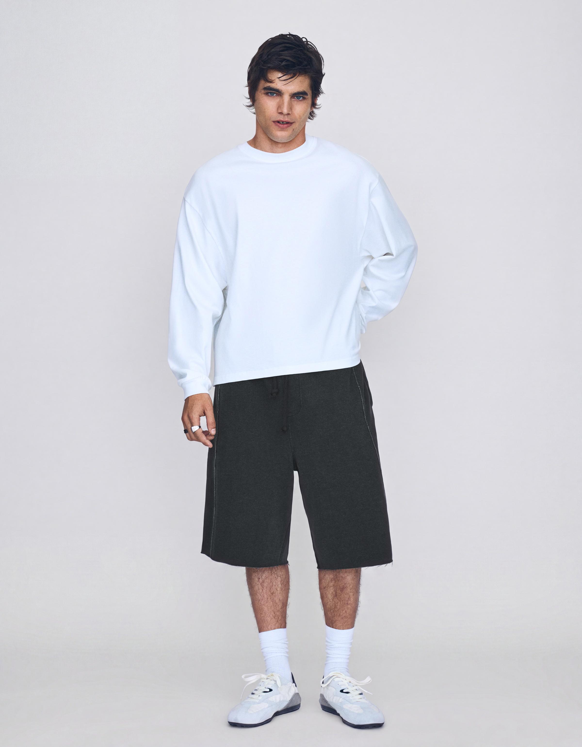 Baggy jort Bermuda shorts — Grey