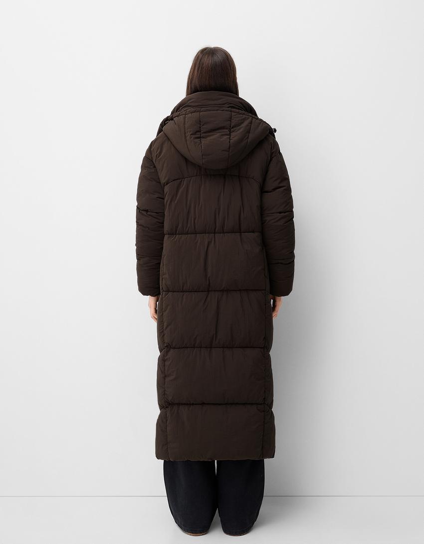 Long puffer coat