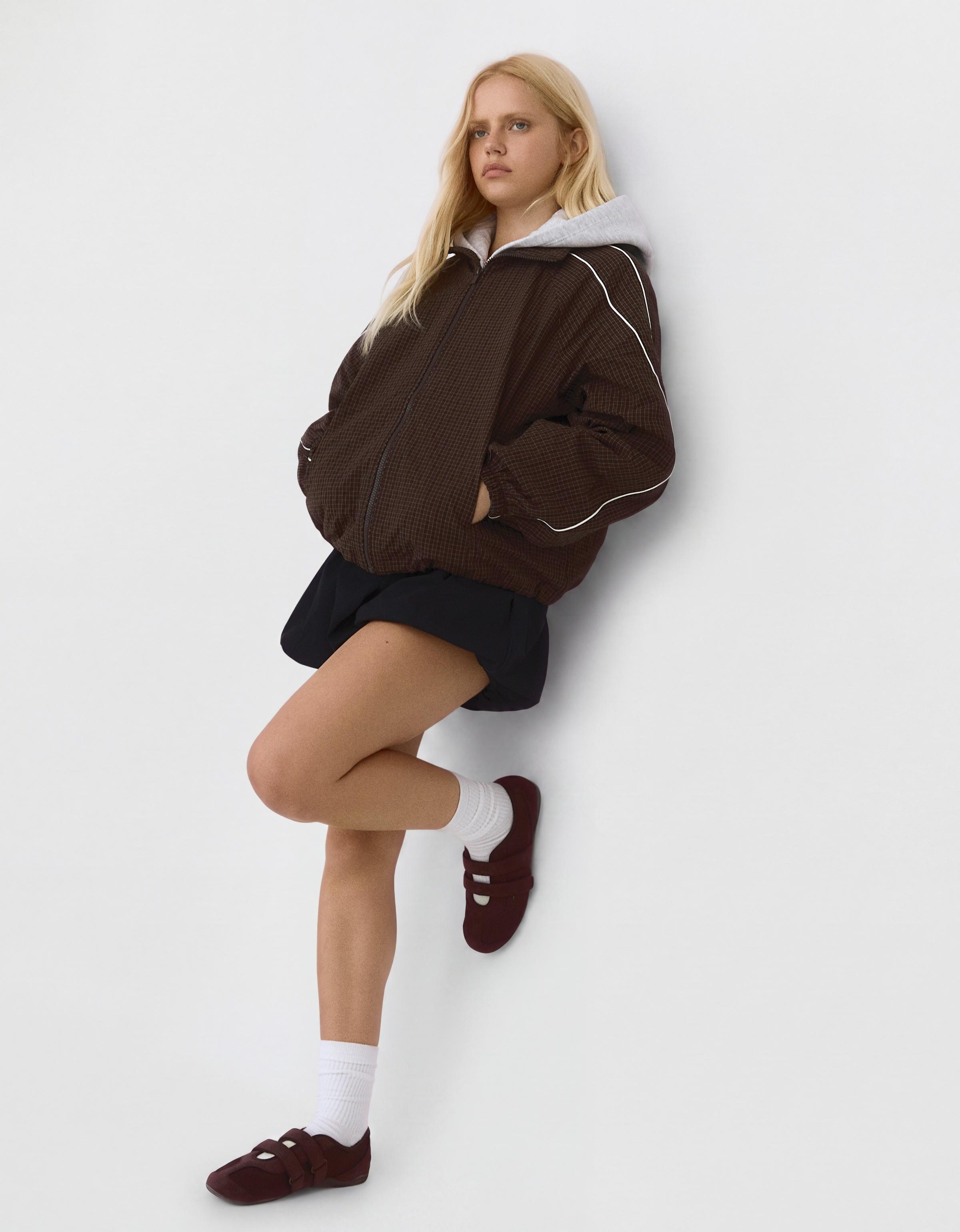 Contrast lightweight jacket — Brown