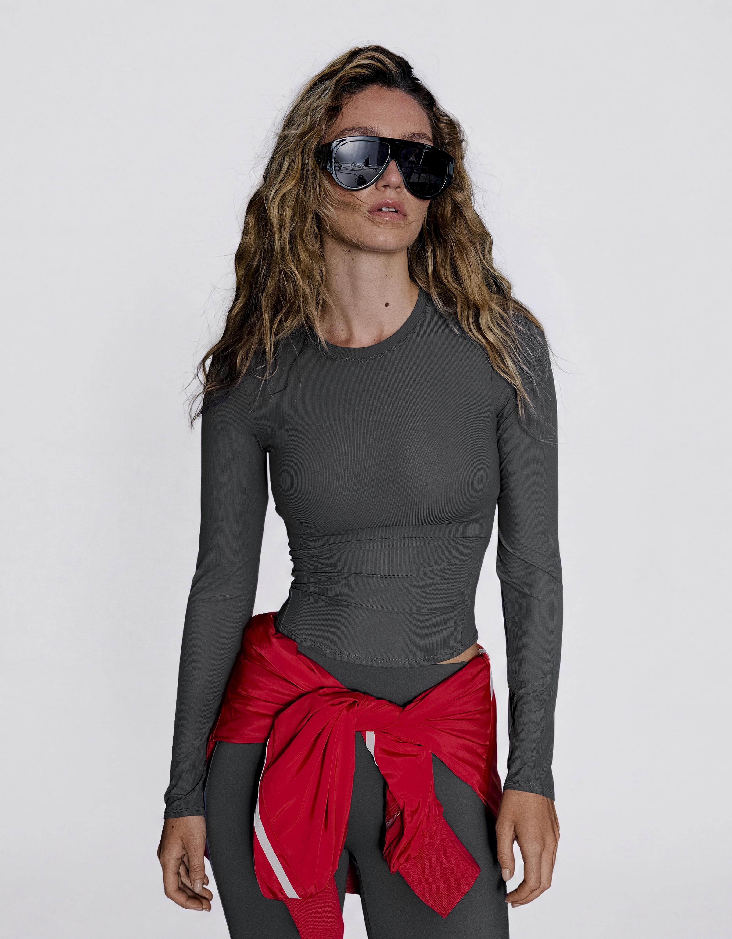 Technical long sleeve breathable & quick-dry T-shirt — Graphite