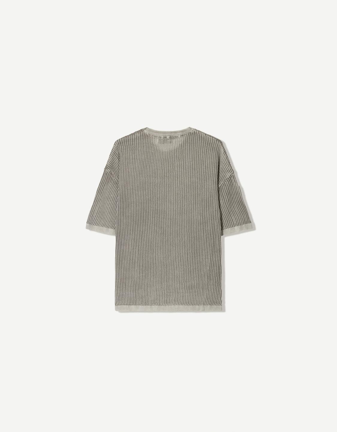 Short-sleeved mesh T-shirt