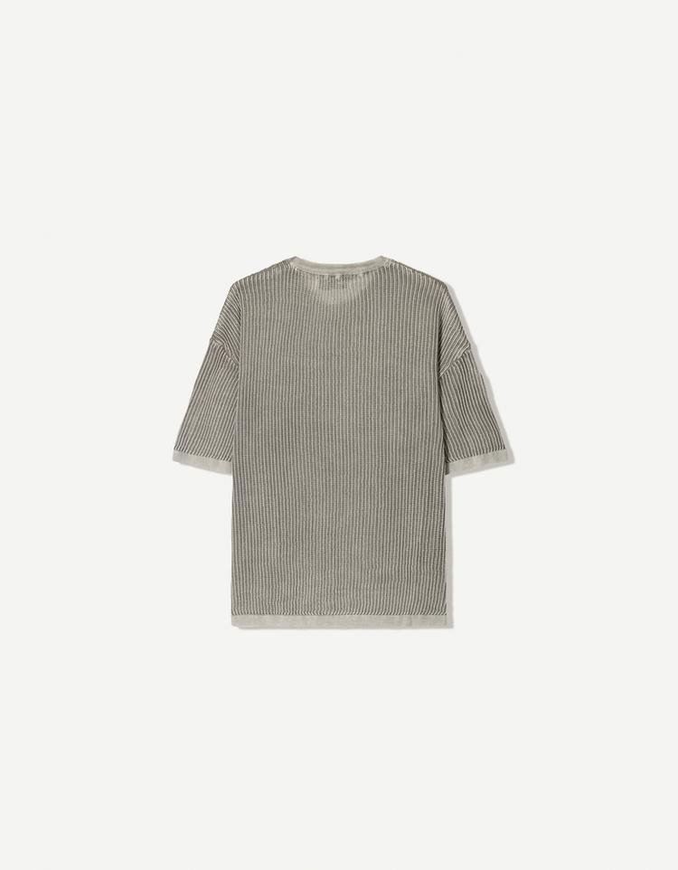 Short-sleeved mesh T-shirt