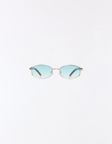 Wood effect temple sunglasses — Green 2