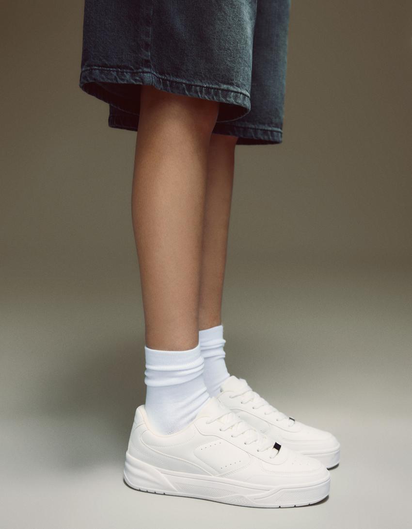 Sneakers basiques-Blanc