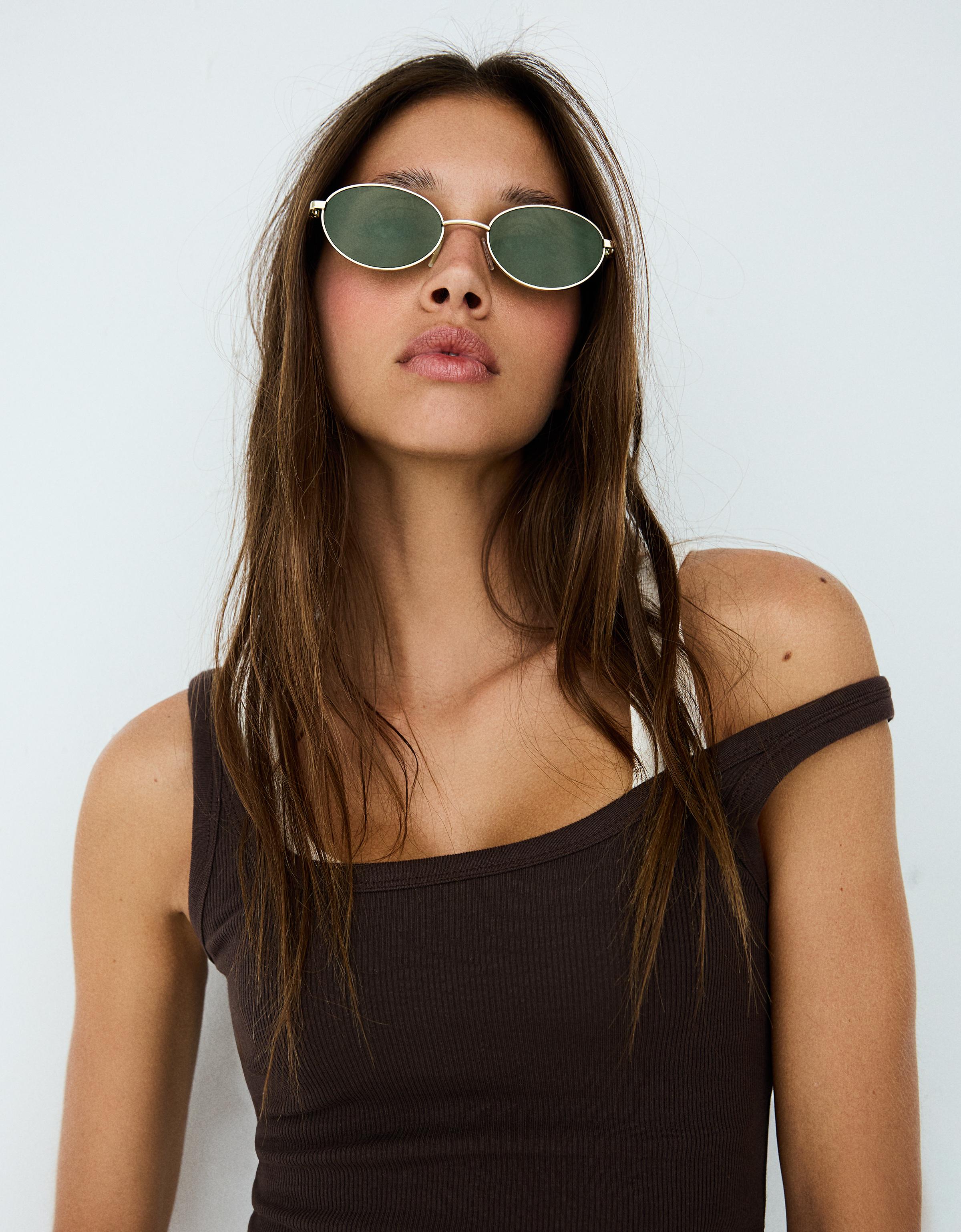 Metal sunglasses — Gold