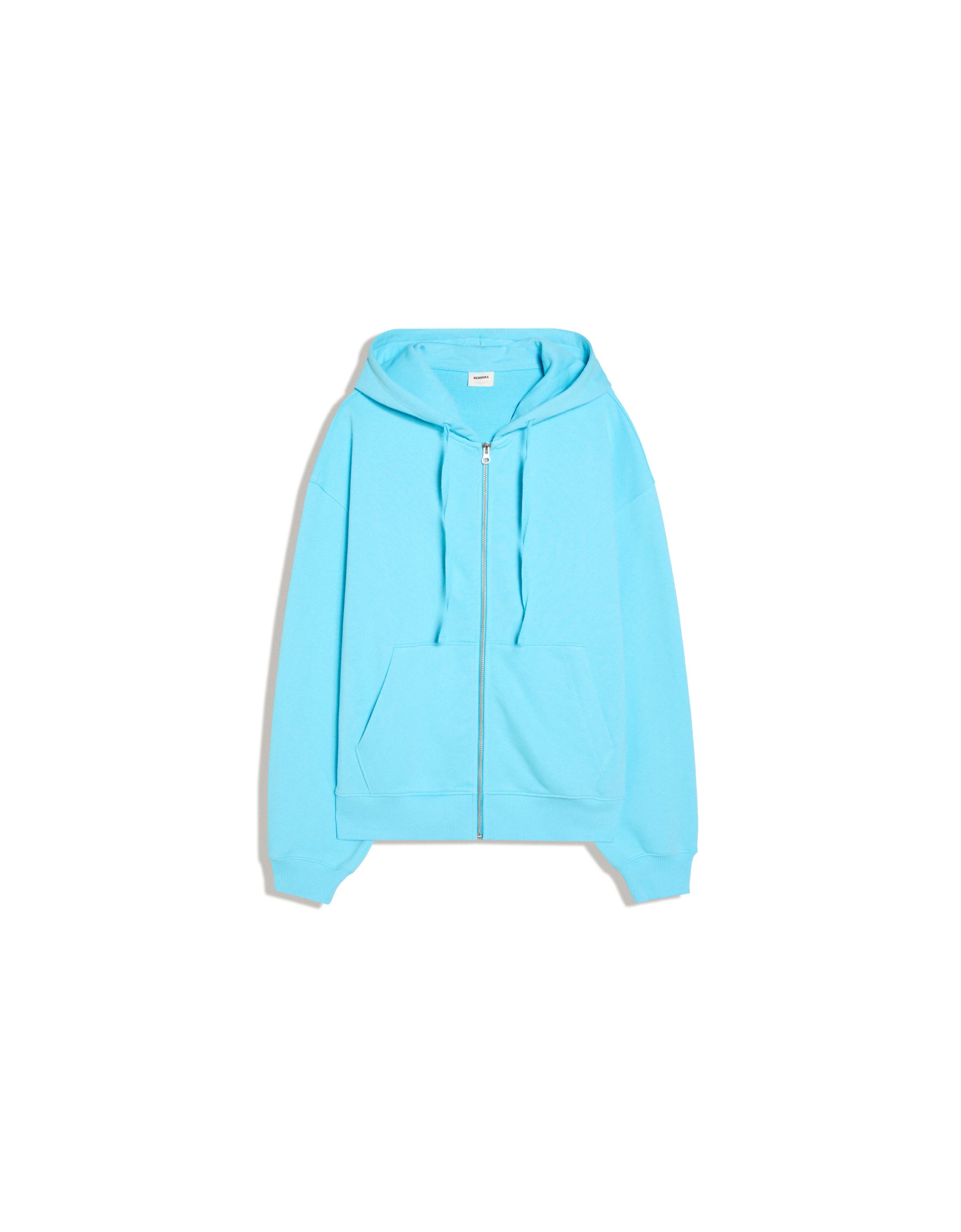Zip-up hoodie — Light blue