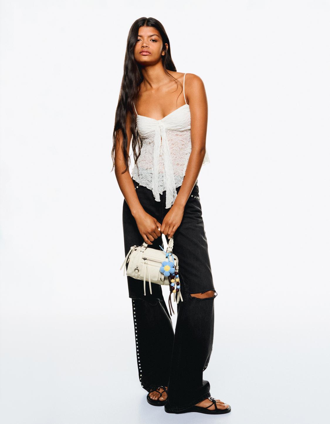 Strappy lace top