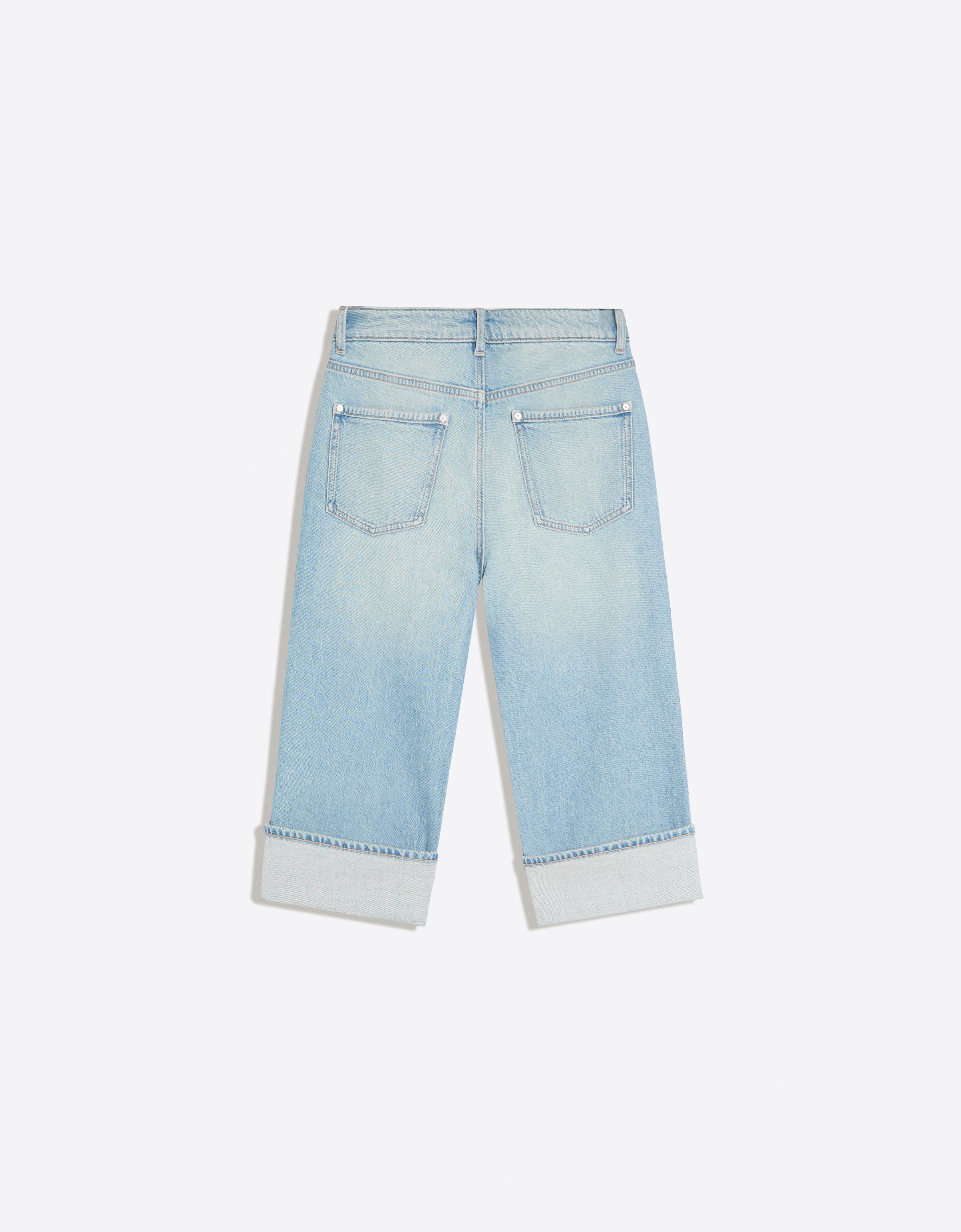 Bershka Kapri boy katlamalı jean görsel 3