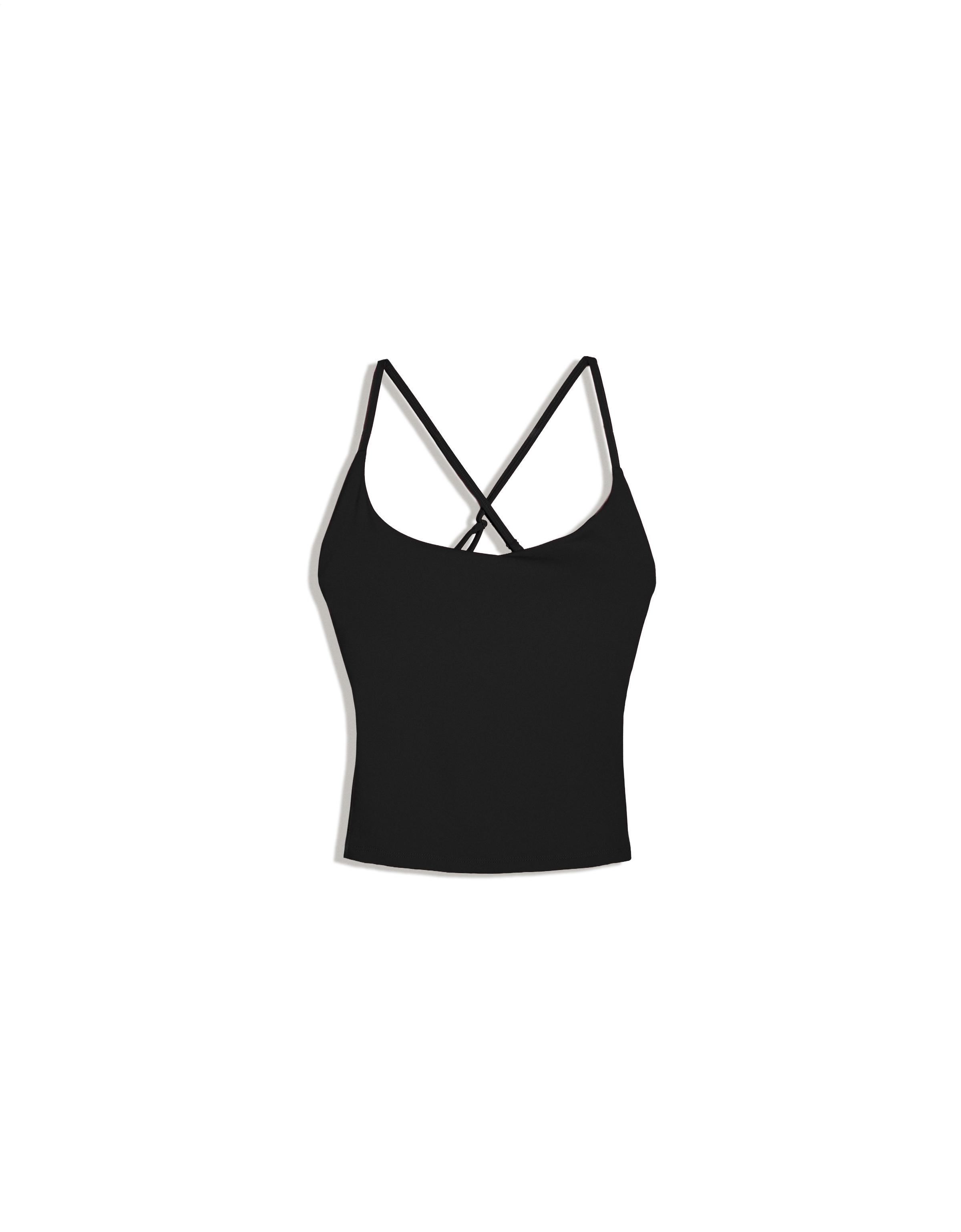 Breathable & Quick Dry technical fabric tank top — Black