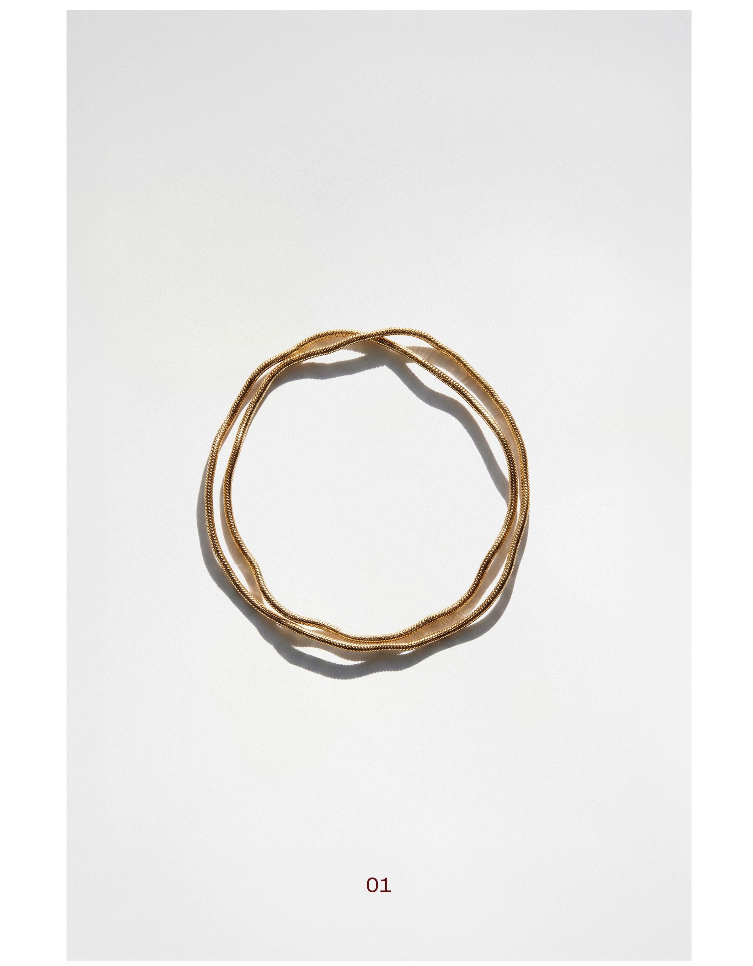 Shapeable necklace — Gold