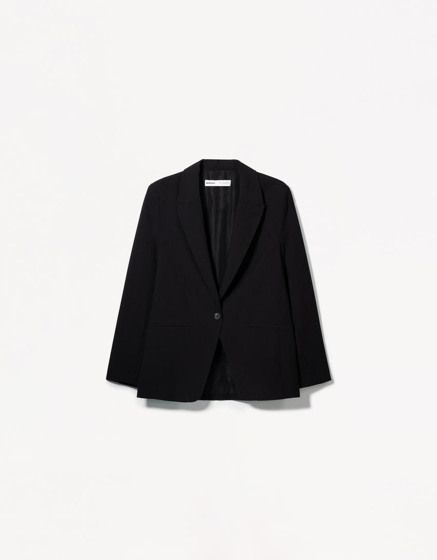 Conjunto blazer e calças fivela-Conjunto blazer e calças fivela