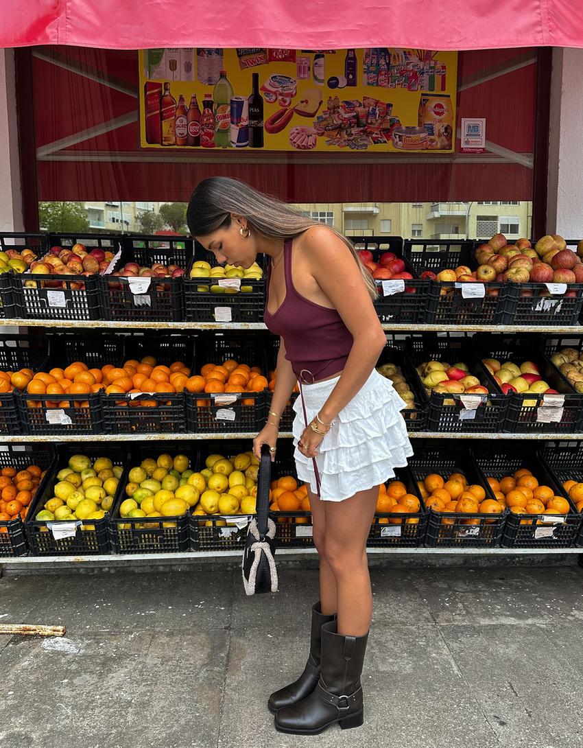 Mini sukně s volánky