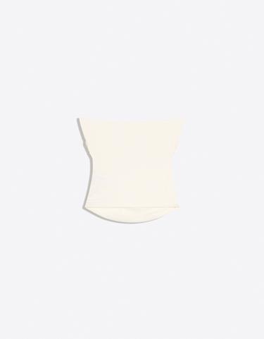 Ruched polyamide bandeau top — Off white 6