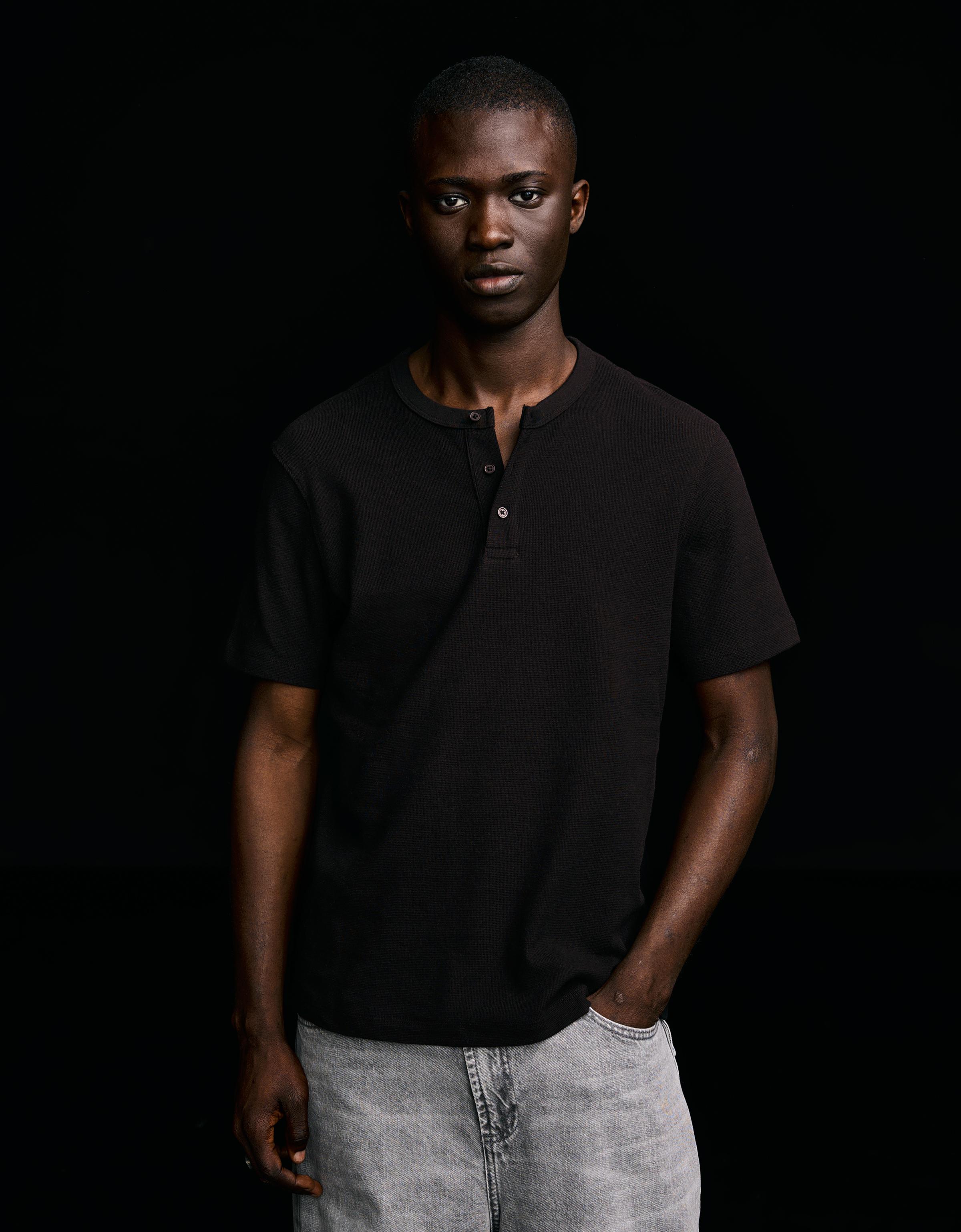 Kısa kollu gofre ekmekçi tişört - Görsel 62