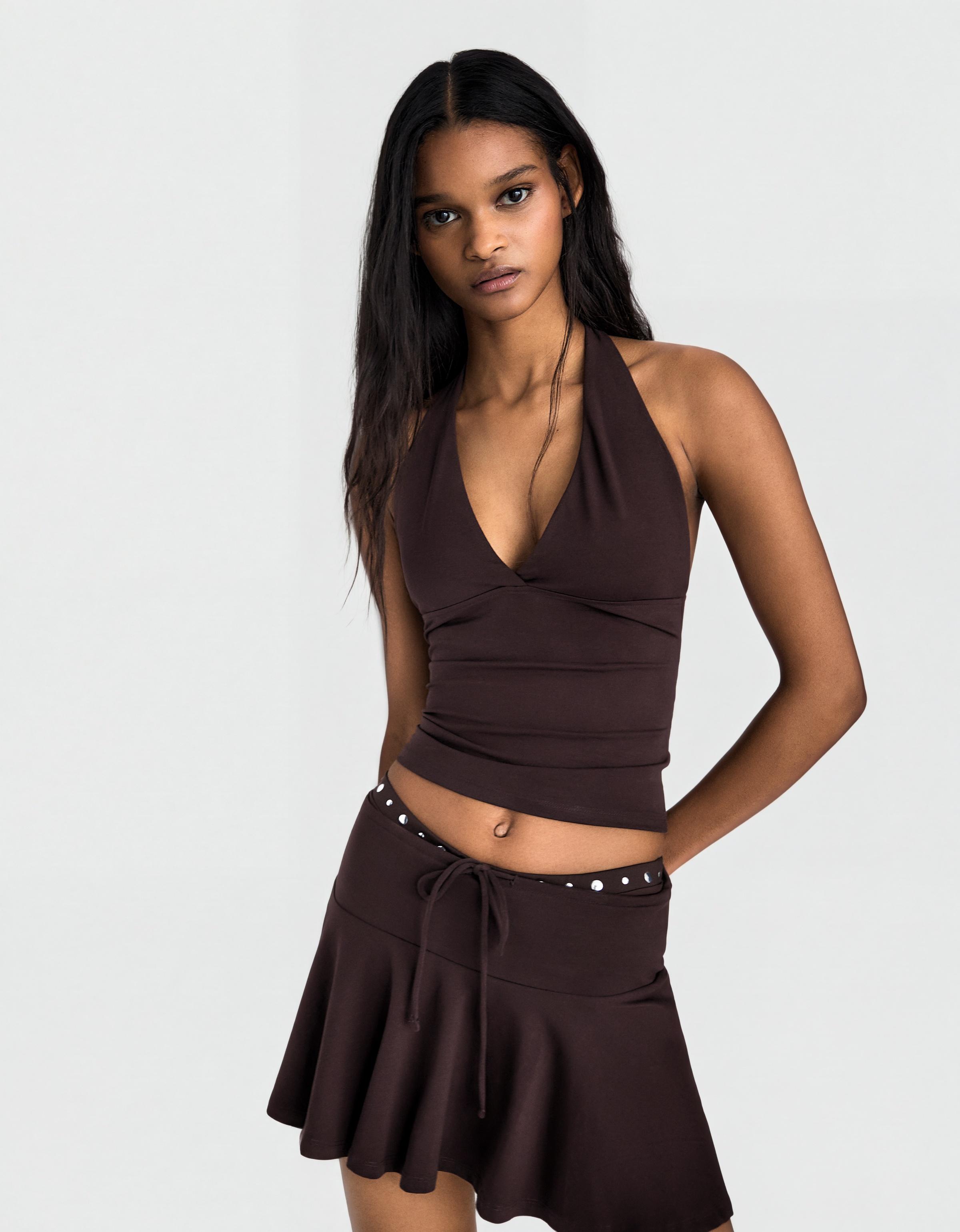 Halter top — Brown