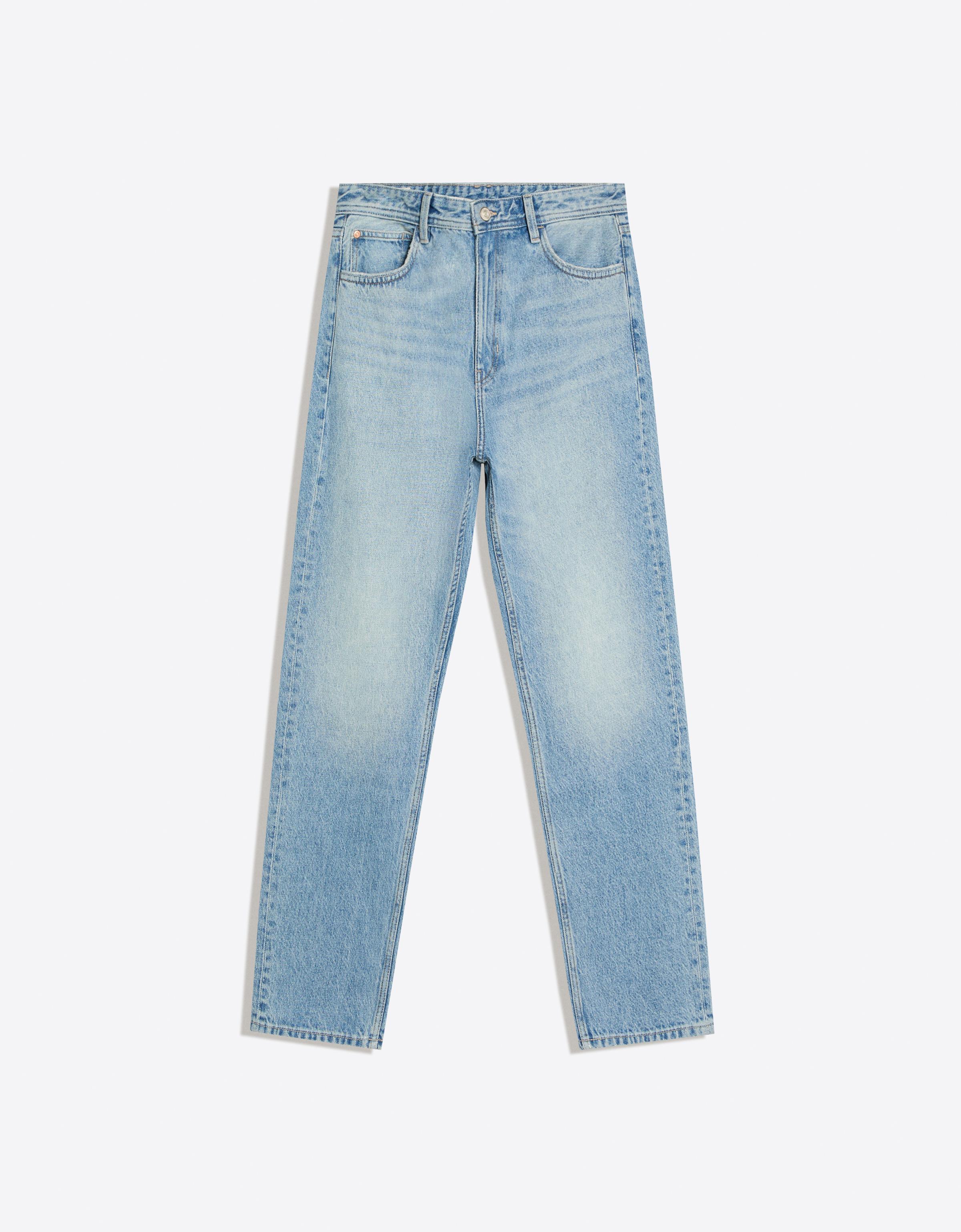 Straight-leg jeans — Light blue