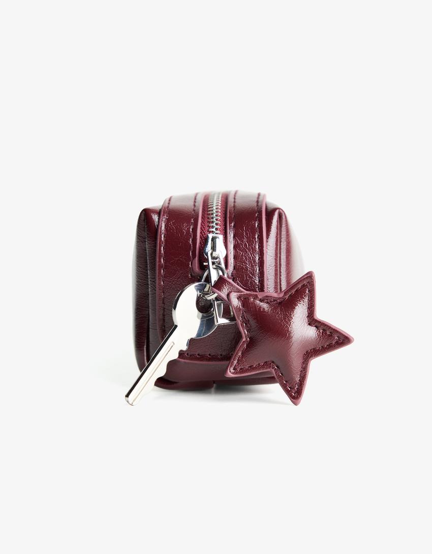 Etui van imitatieleer-Bordeaux