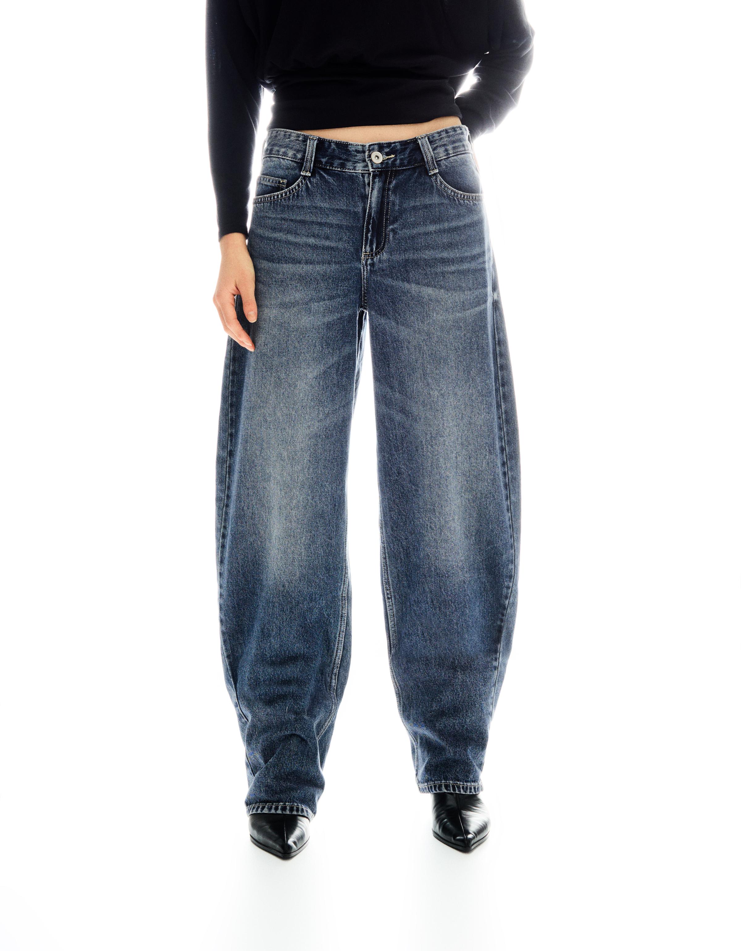 Düşük bel baggy barrel fit jean - Görsel 41