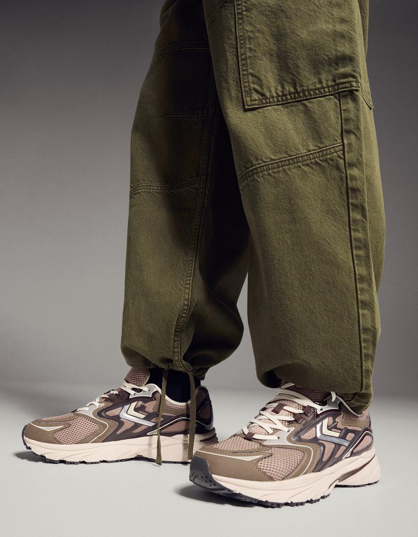 Jeans cargo parachute-Cáqui