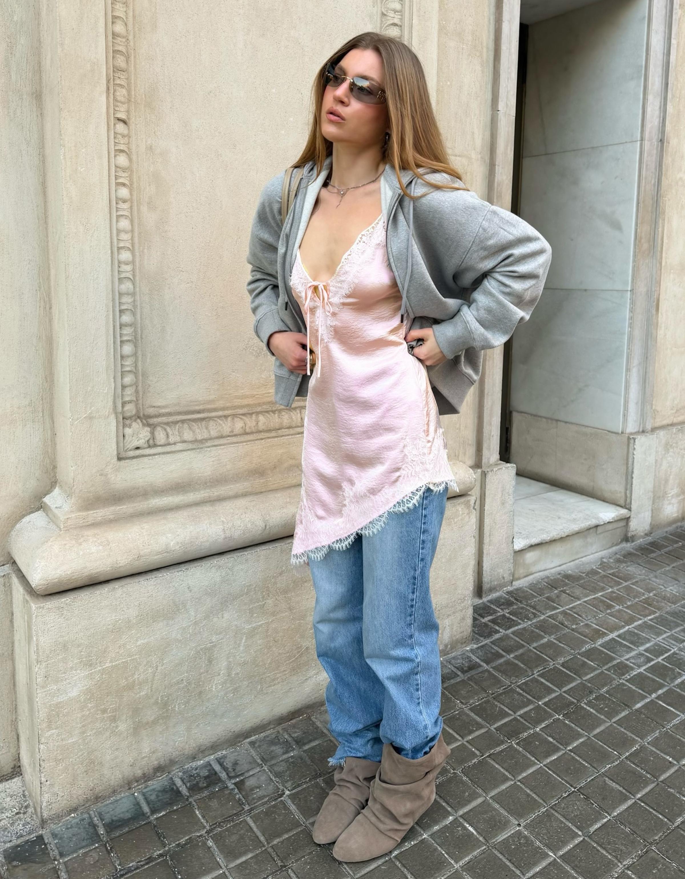 Asimetrik saten mini elbise - Görsel 72